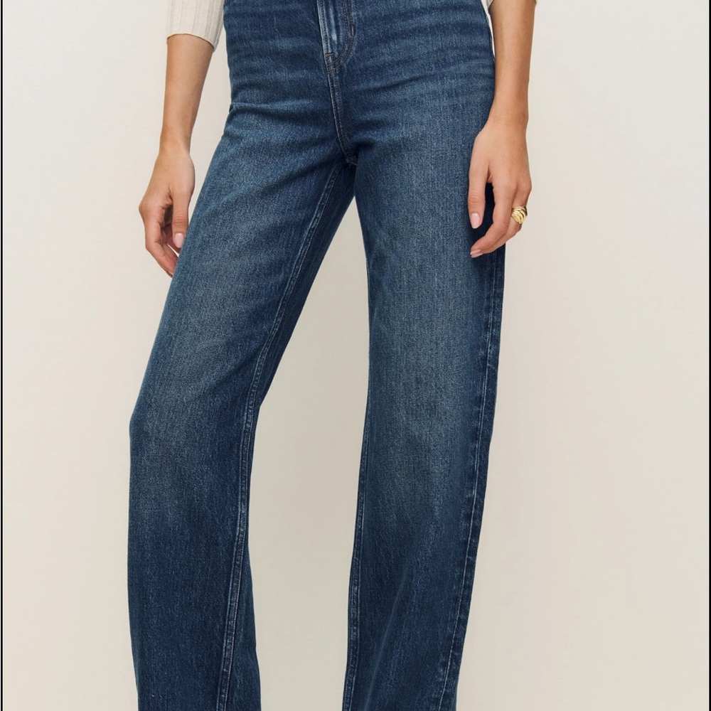 Reformation Wilder Stretch High Rise Wide Leg Jeans